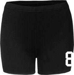 Compression Ladies 4 Inch Short, Black